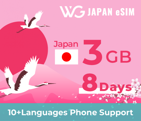 eSIM for Japan 3GB｜8Days