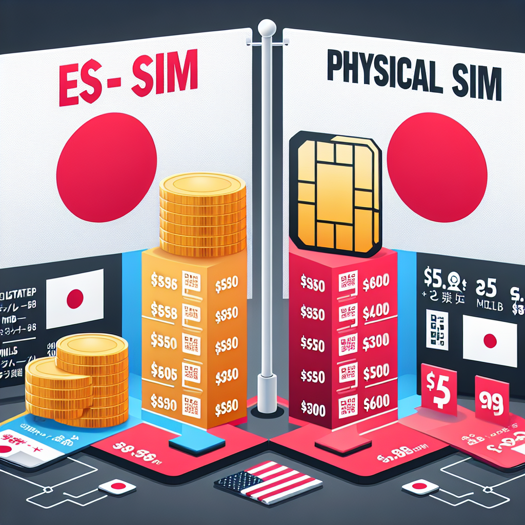 ComparingCosts:eSIMvsPhysicalSIMinJapan