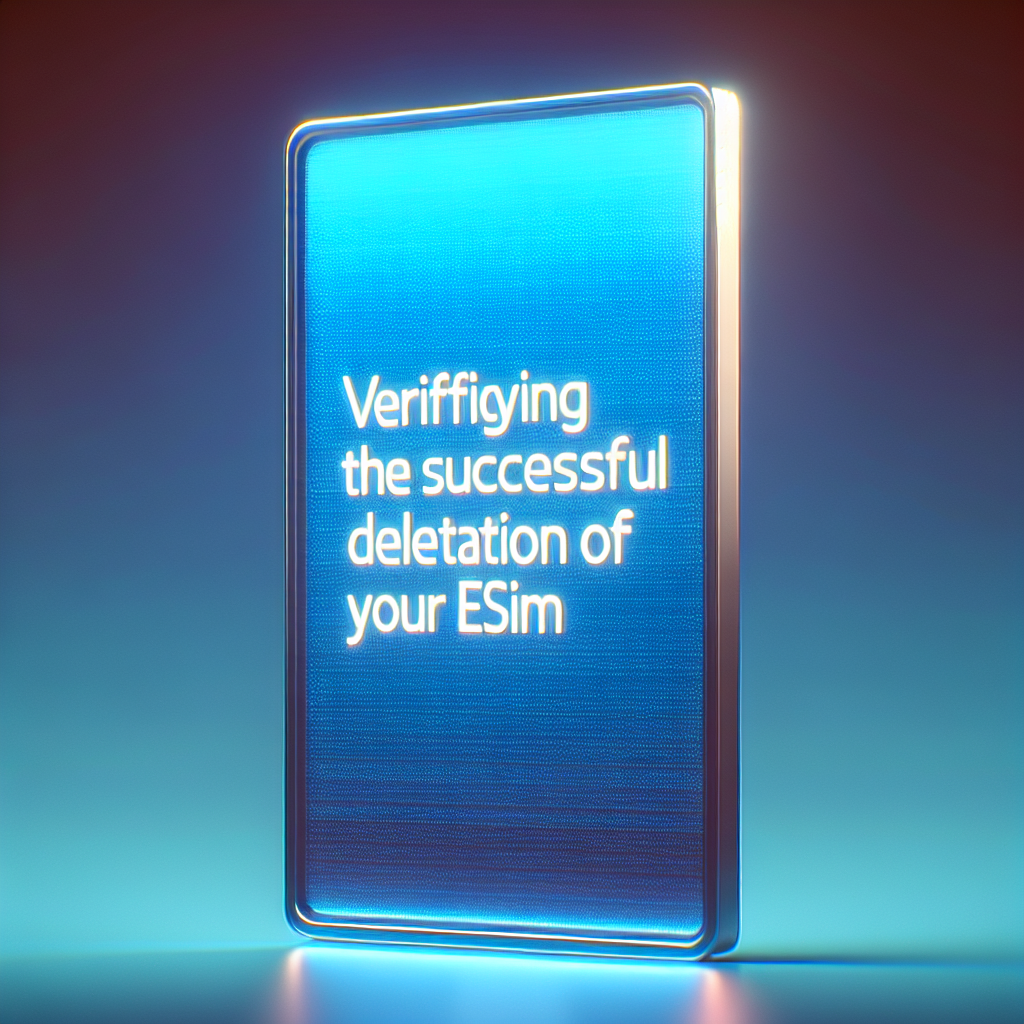 VerifyingtheSuccessfulDeletionofYoureSIM