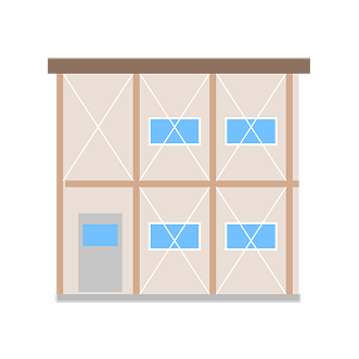 プレハブのイラスト