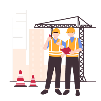 建設現場のイラスト
