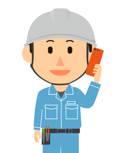 男性作業員のイラスト