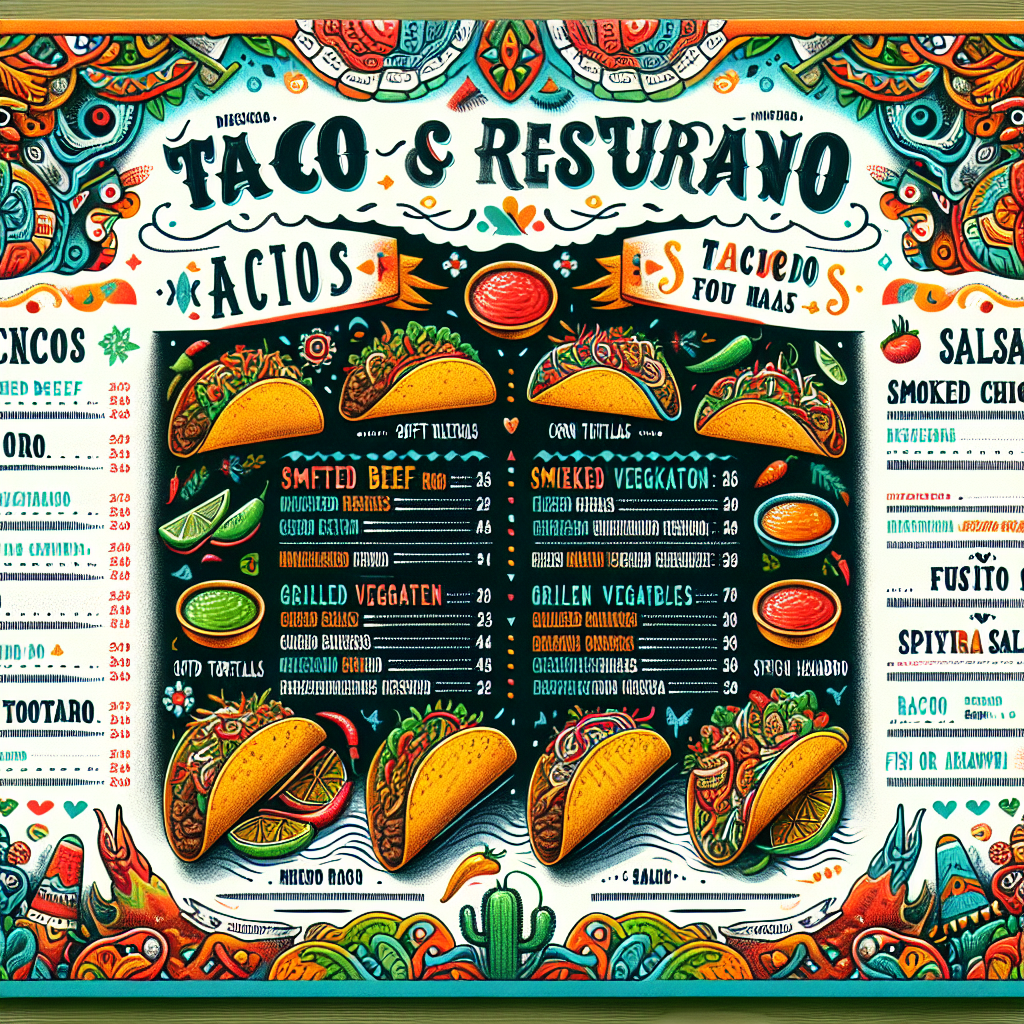 メキシカンレストランで試すべき本格タコスメニュー