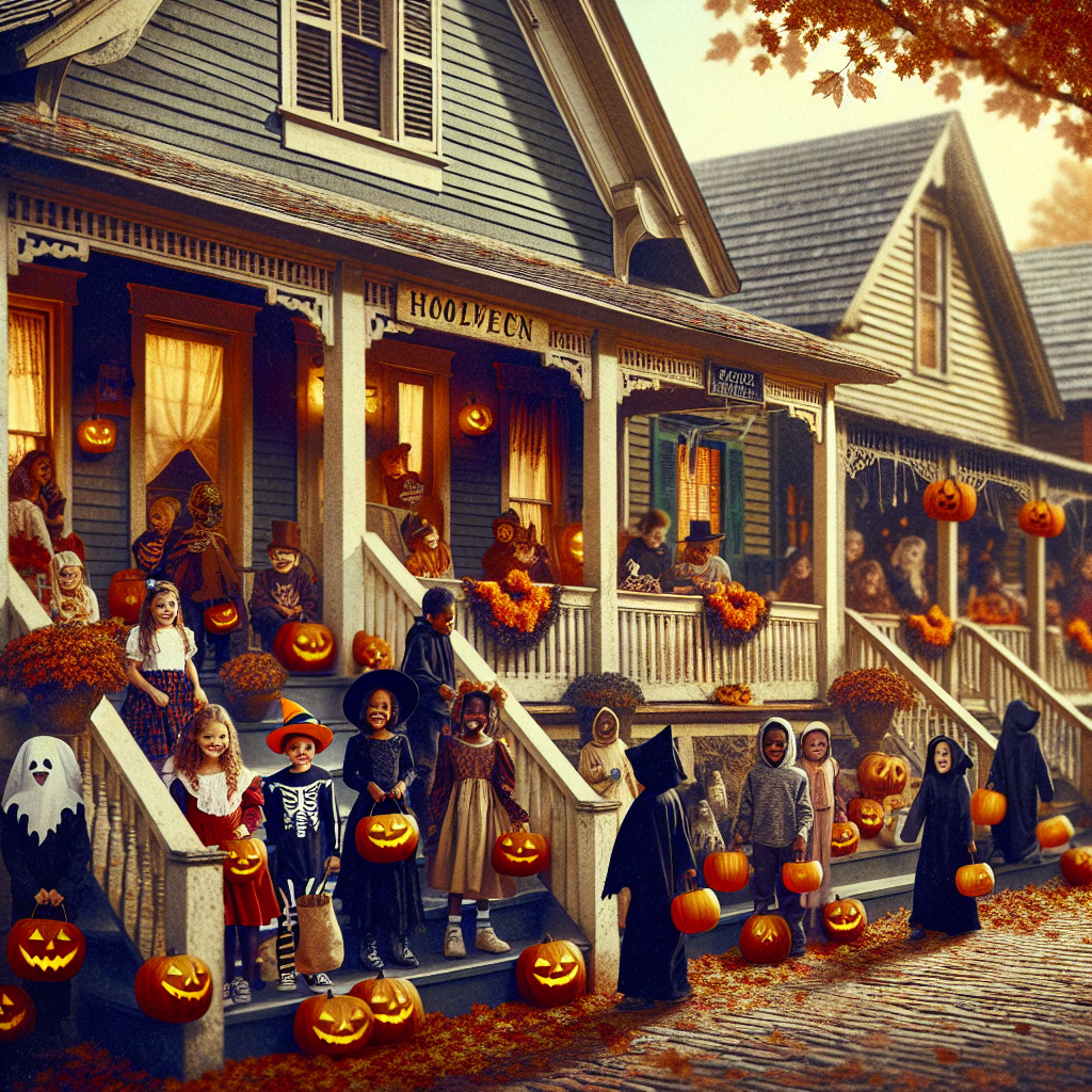 -ハロウィンでアメリカの街を探検
