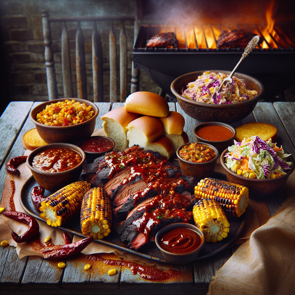 -ルイジアナ風ケイジャンBBQ：スパイスが効いた一皿