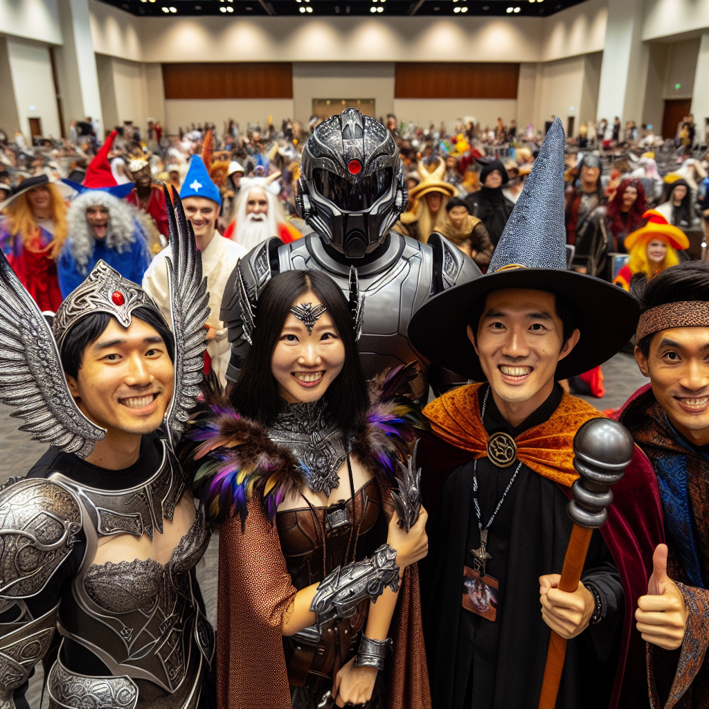 コスプレイベントで盛り上がるアメリカ人