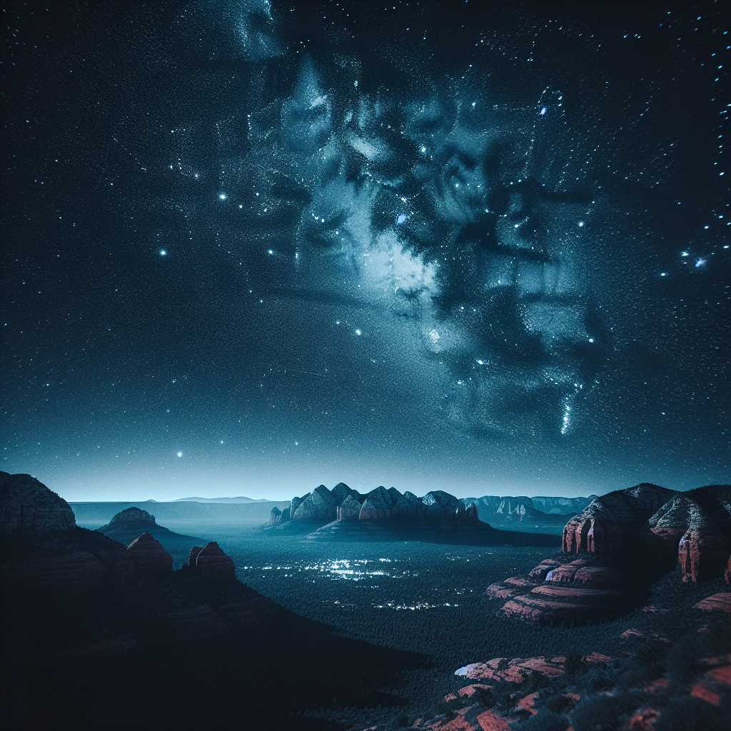 星空スポット：アリゾナ州セドナの夜空