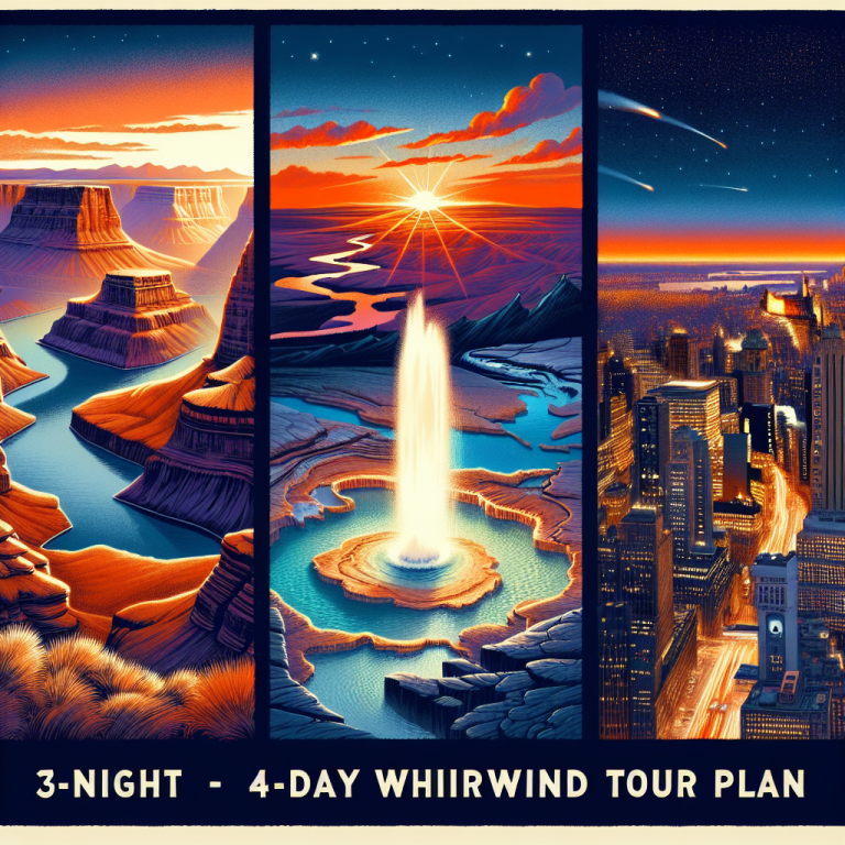 アメリカ三大絶景スポットを巡る3泊4日弾丸ツアープラン