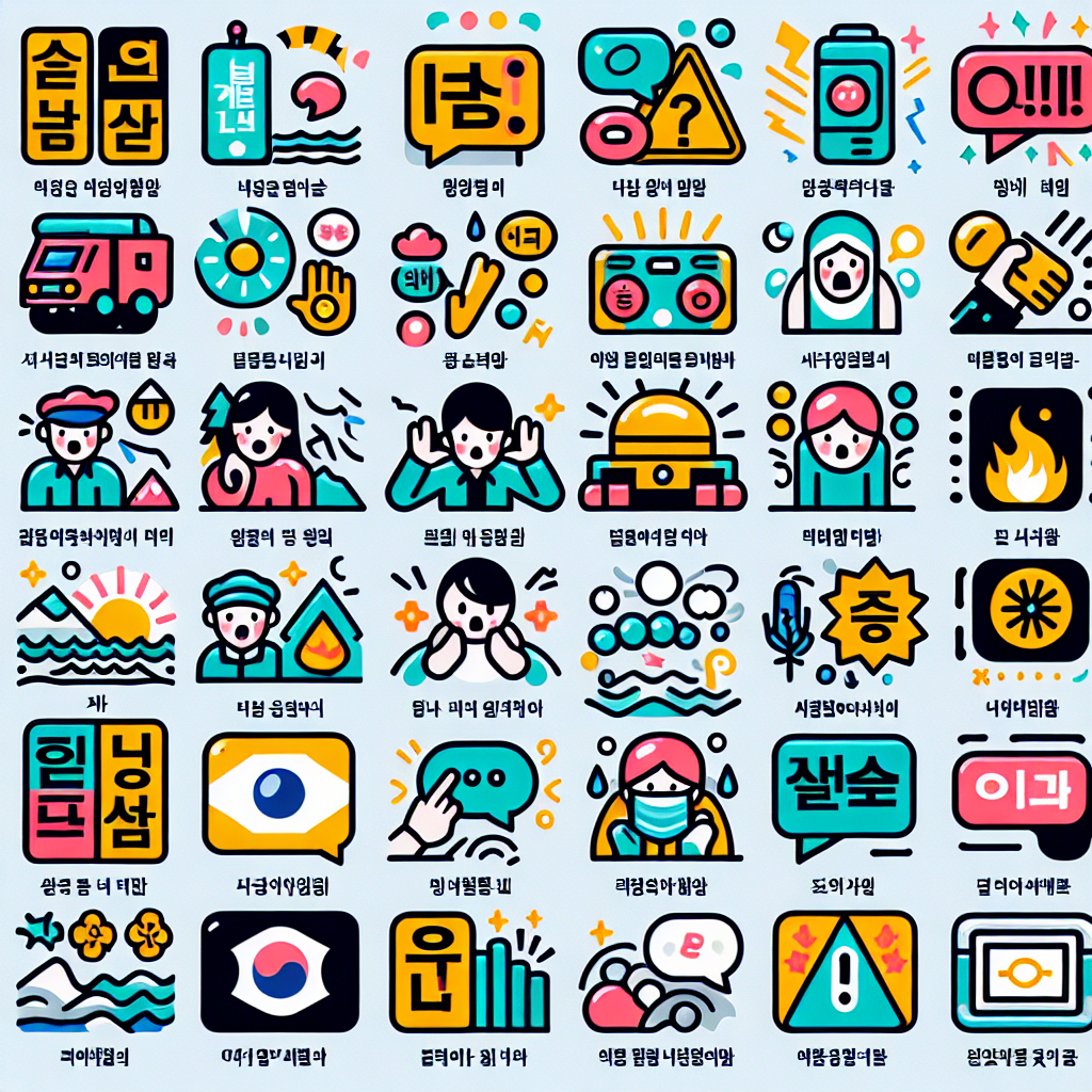 緊急時に必要な韓国語表現