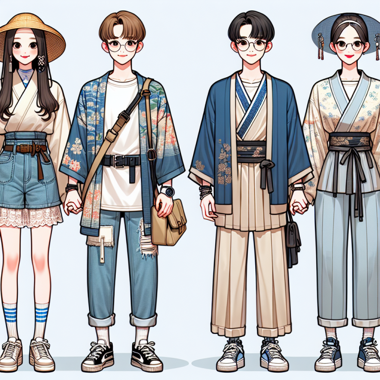 日韓カップルコーデが映える双子ファッションの極意