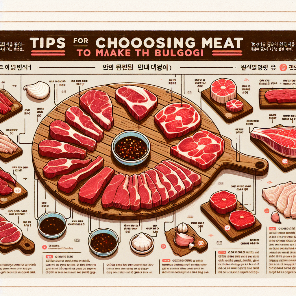 お肉選びのポイント：最高のプルコギを作るために