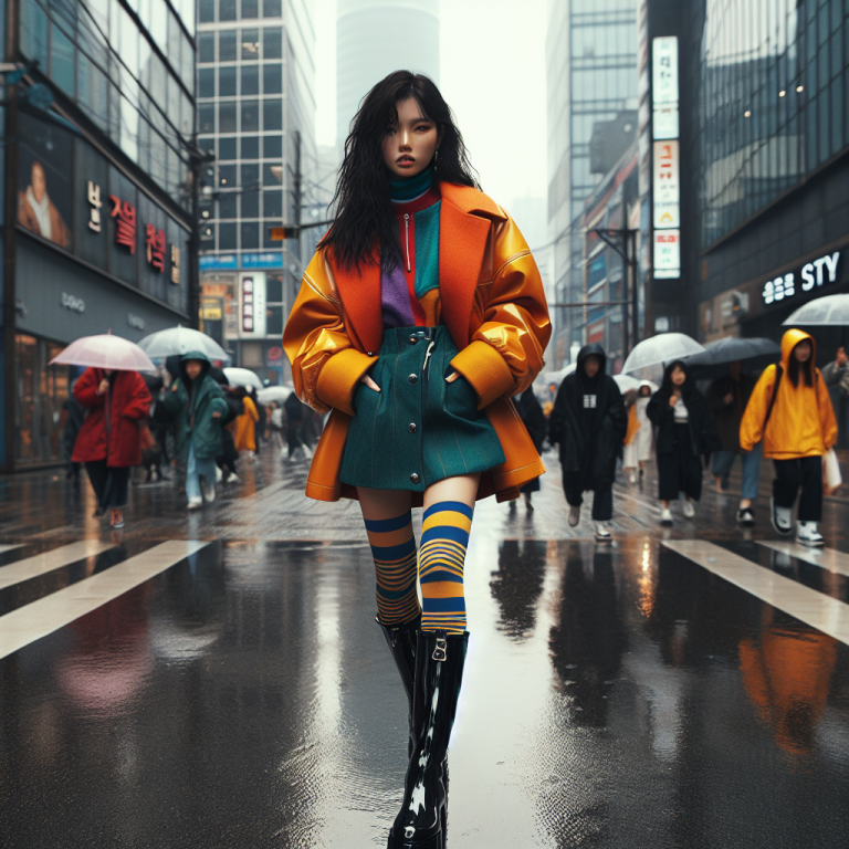 雨の日も可愛い！レインブーツ×韓国ストリートの合わせ方