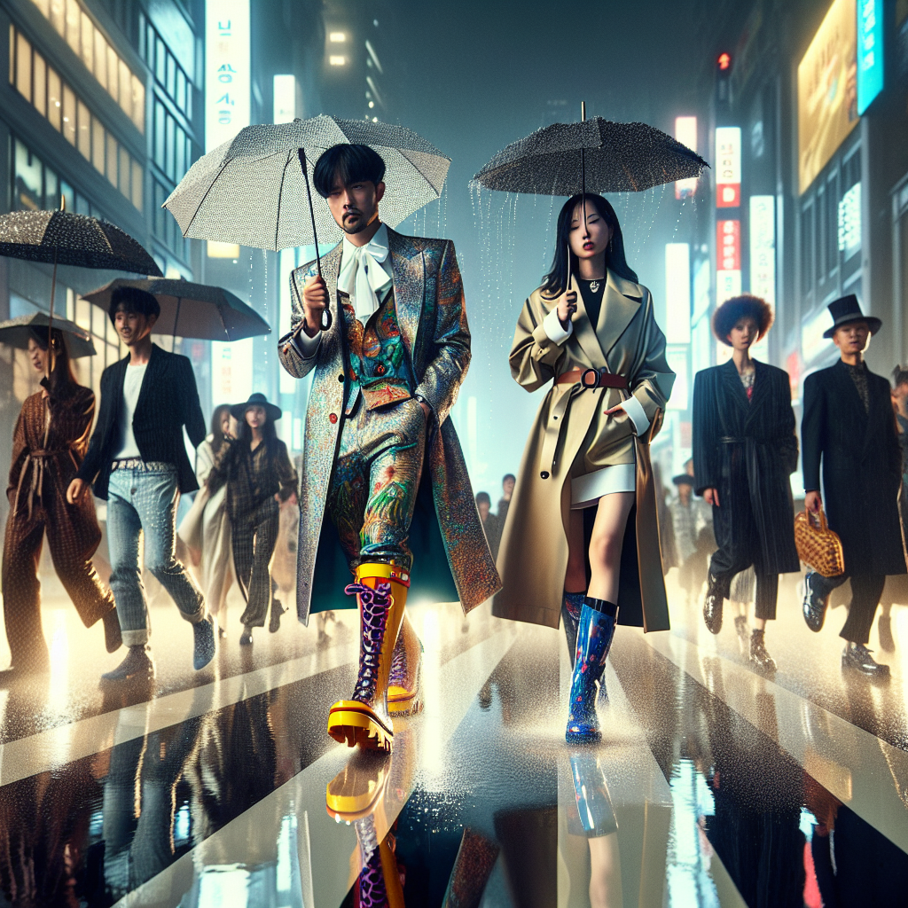 -雨の日を楽しむ！レインブーツで韓国ストリートスタイル