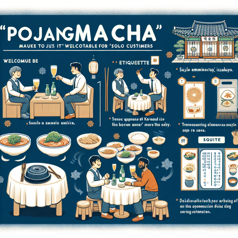 韓国式居酒屋「ポジャンマチャ」マナー講座—おひとり様でも安心