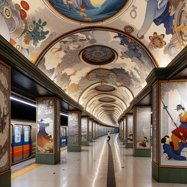 ソウル地下鉄アート巡礼—駅ナカで出合う現代×伝統デザイン