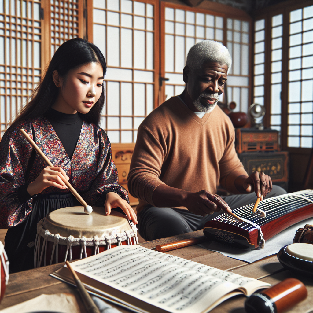韓国伝統音楽のリズムを身につける