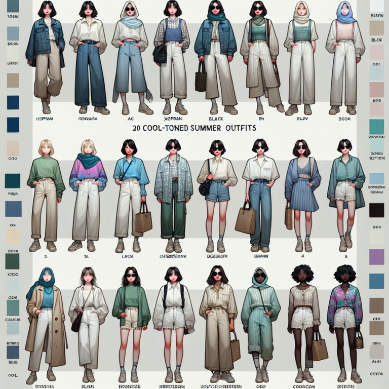ブルベ夏のためのクールトーン韓国コーデ20選