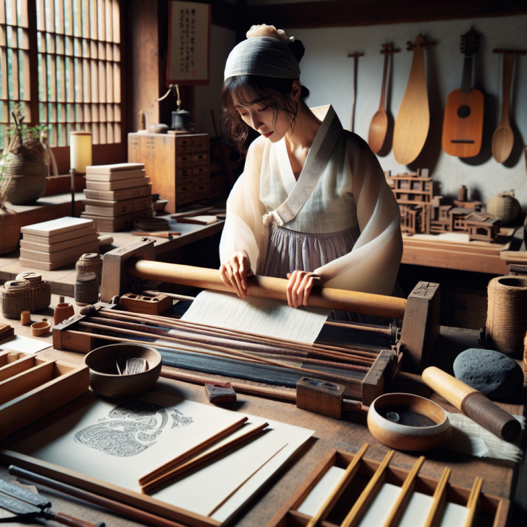 韓国伝統紙「韓紙」工房で文香づくりに挑戦！