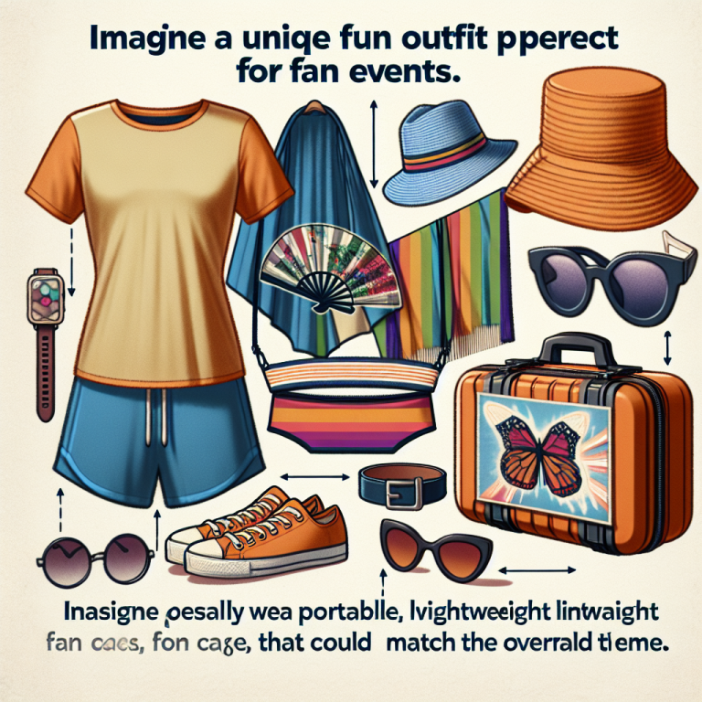 推し活現場で映える！軽量うちわケース付きコーデ提案