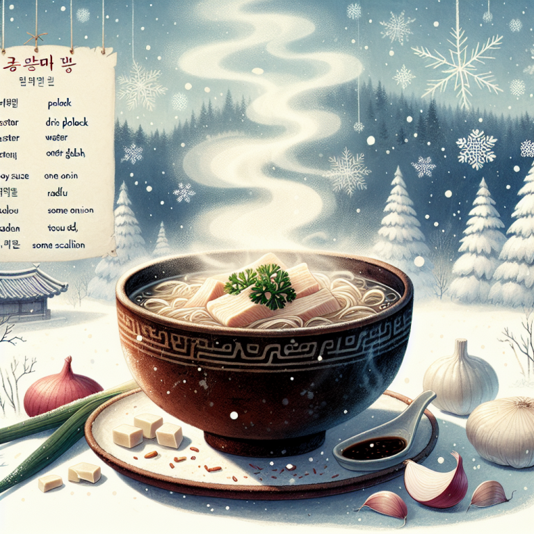 体ポカポカ！冬の定番プゴク（干しダラスープ）の秘密