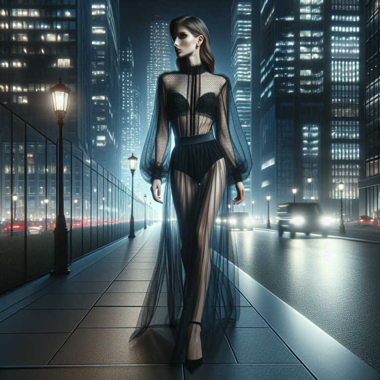 夜景デートで映えるシアーブラックコーデの作法