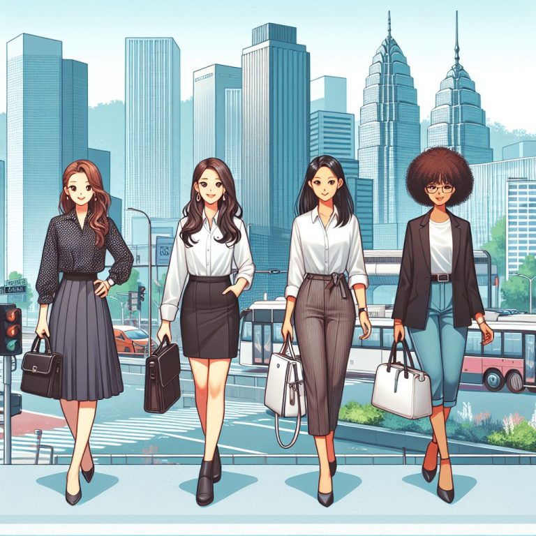 汝矣島オフィスレディの平日リアル通勤服