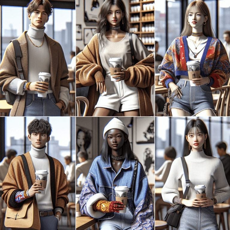 韓国カップスリーブ文化とリンクさせるカフェ映えコーデ