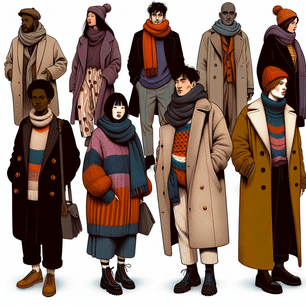 レイヤードファッションで温かさと個性を