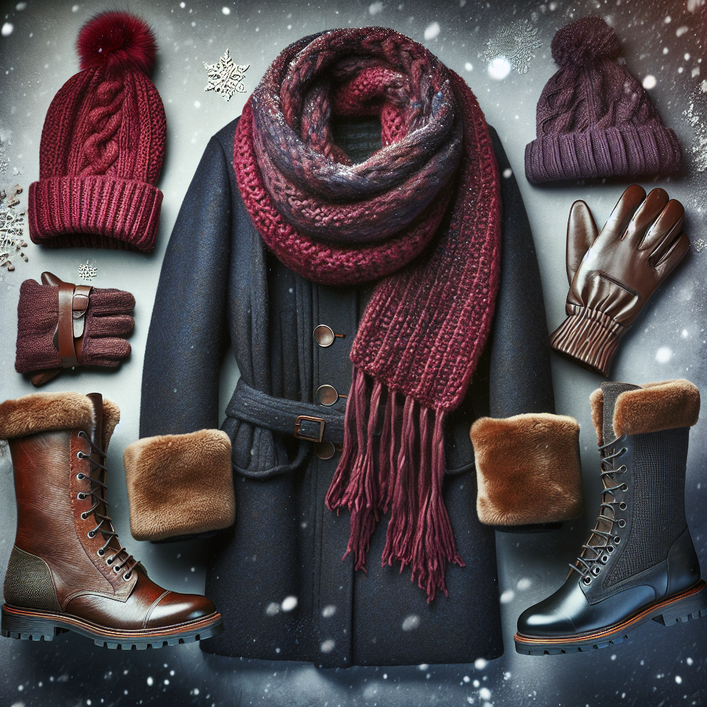 ブーツとアクセサリーで冬の装いにアクセントを