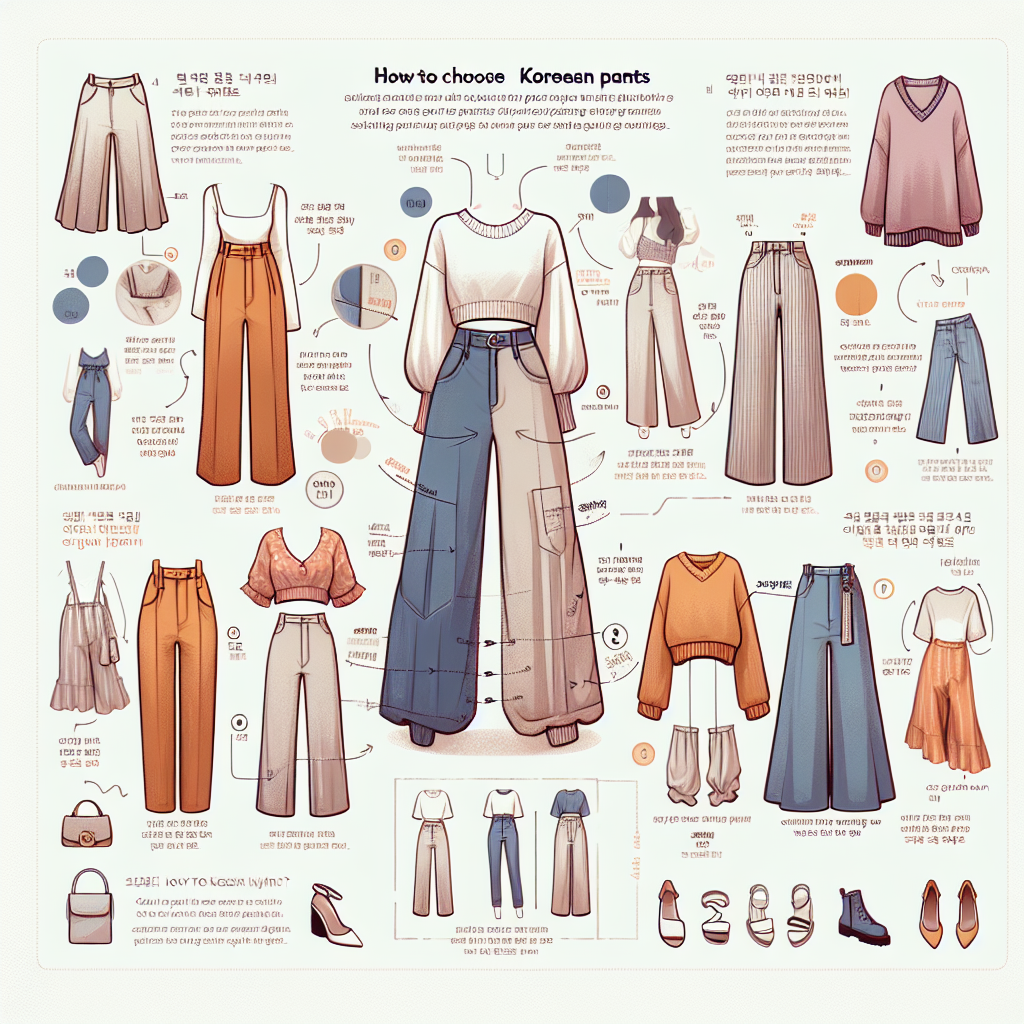 スタイル良く見える韓国パンツの選び方