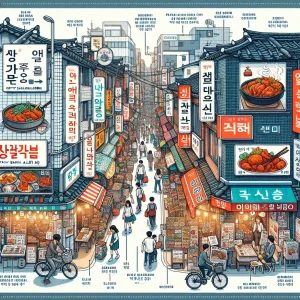 乙支路“ピリ辛タッカルビ横丁”ローカル店マップ