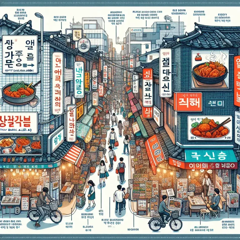 乙支路“ピリ辛タッカルビ横丁”ローカル店マップ