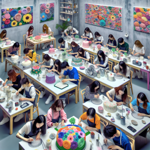 SNSで話題!“お花ケーキ”韓国デコレーション教室体験