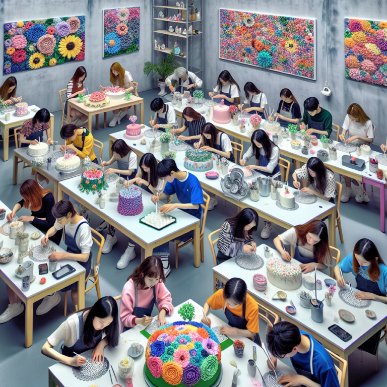 SNSで話題！“お花ケーキ”韓国デコレーション教室体験