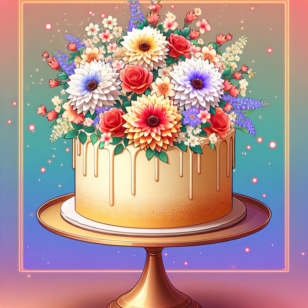 SNSで注目のトレンド、韓国式お花ケーキとは？