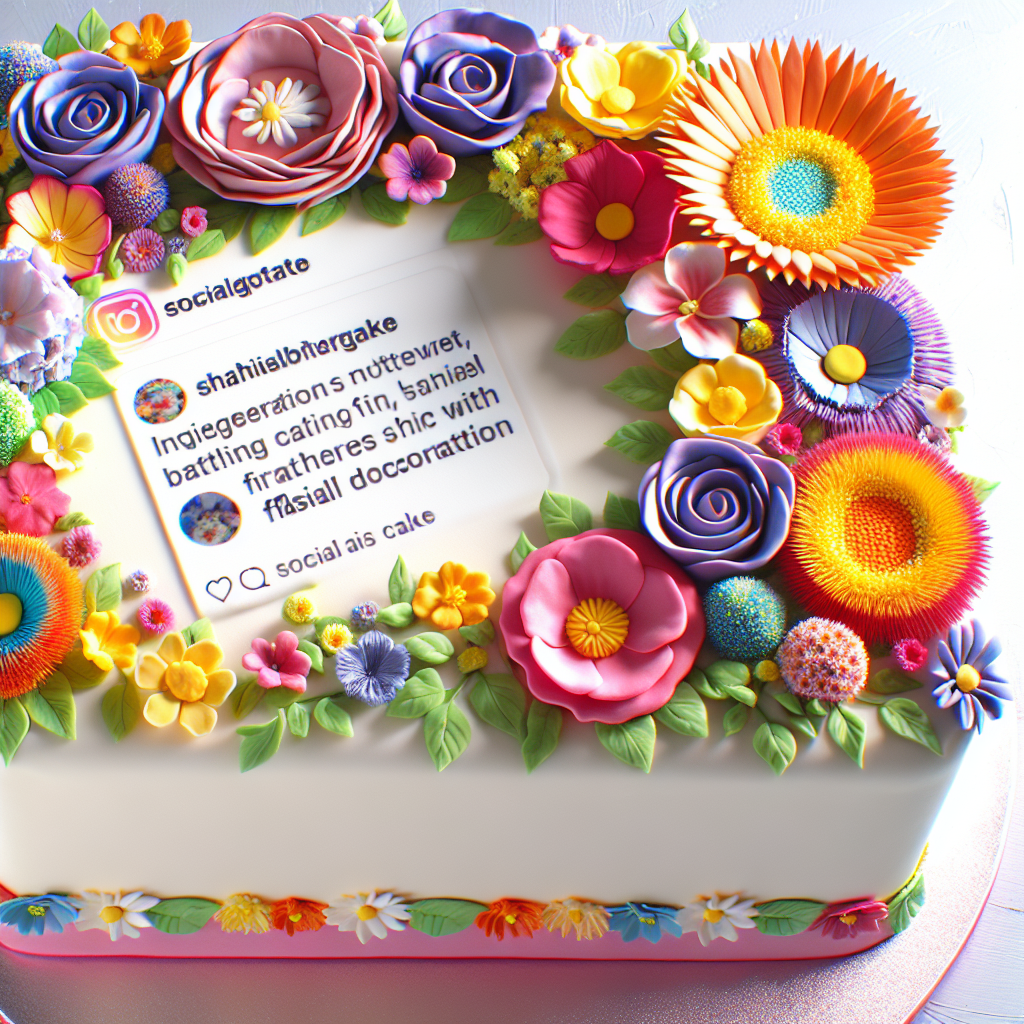 カラフルで可愛い！インスタ映え間違いなしのお花ケーキ