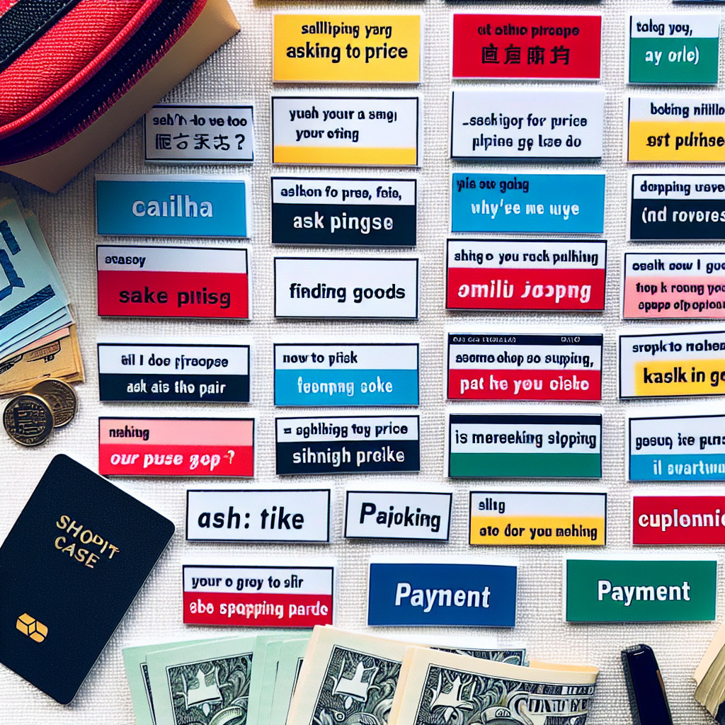 ショッピングで役立つフレーズ