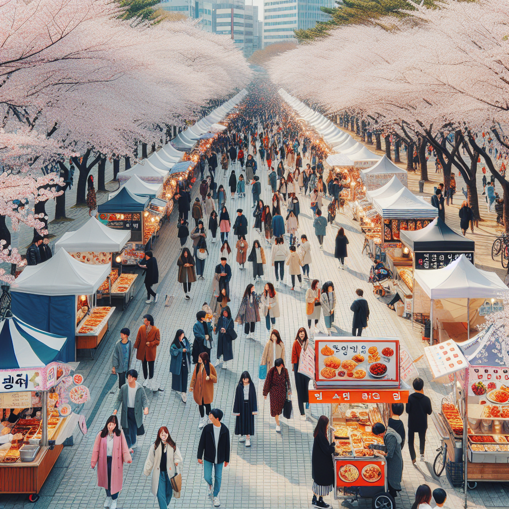 汝矣島で楽しむ!桜シーズン限定の美味しいフード