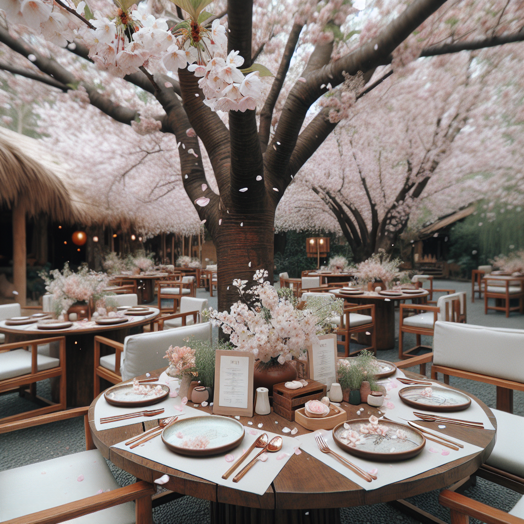 桜の下で味わう、特別メニューが登場