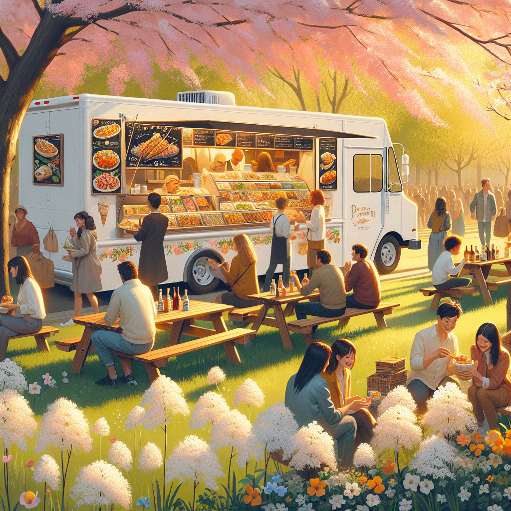 フードトラックで巡る、春限定グルメツアー