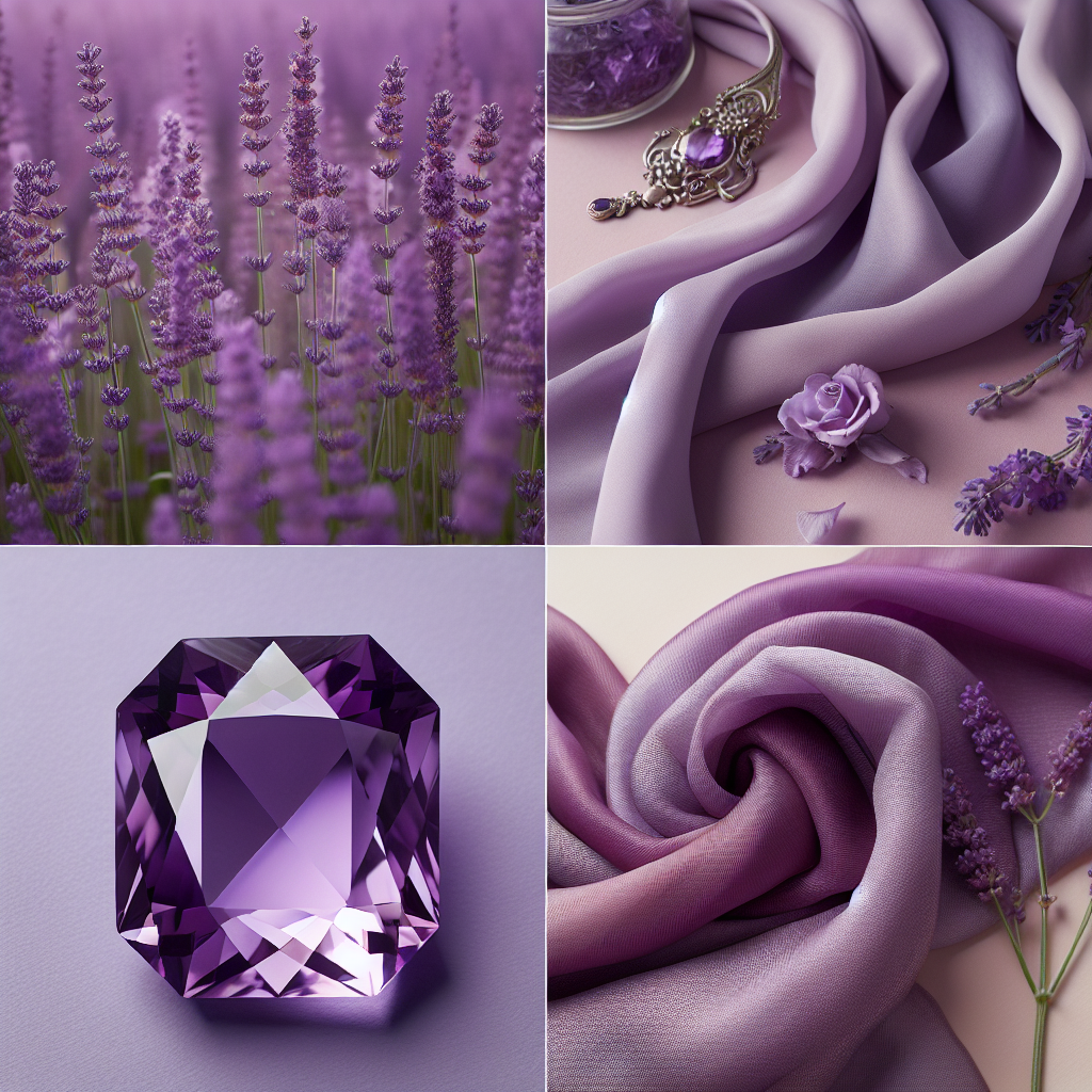 -ラベンダーパープルで大人フェミニンな印象に