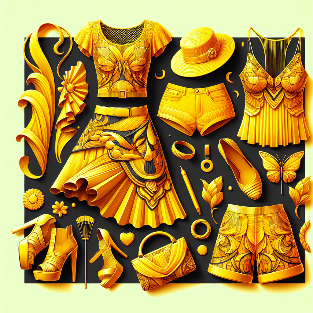 -サンシャインイエローの元気いっぱいコーデ