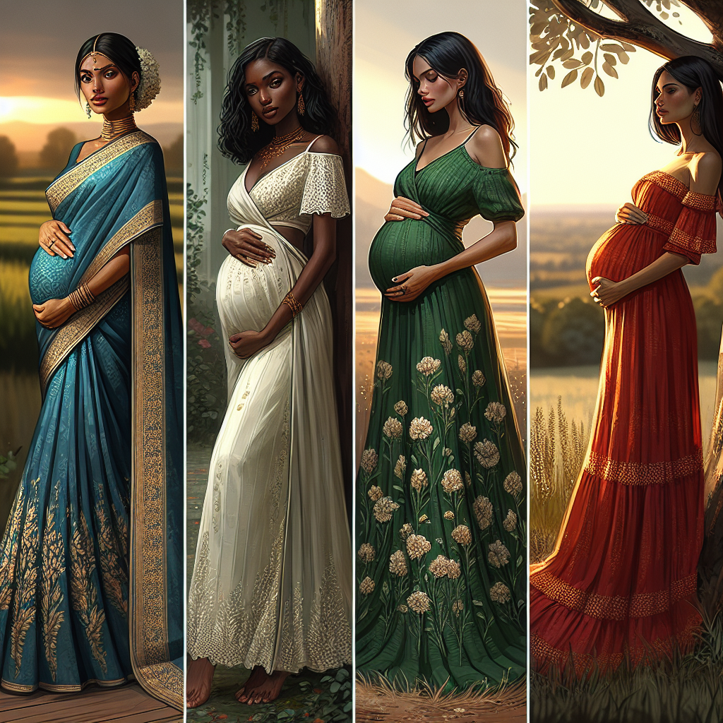 マタニティフォトにも映えるファッションアイデア