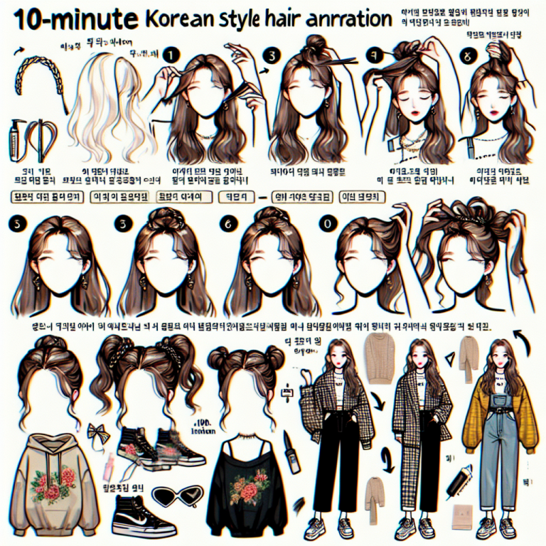 10分でできる韓国風ヘアアレンジ×コーデ提案