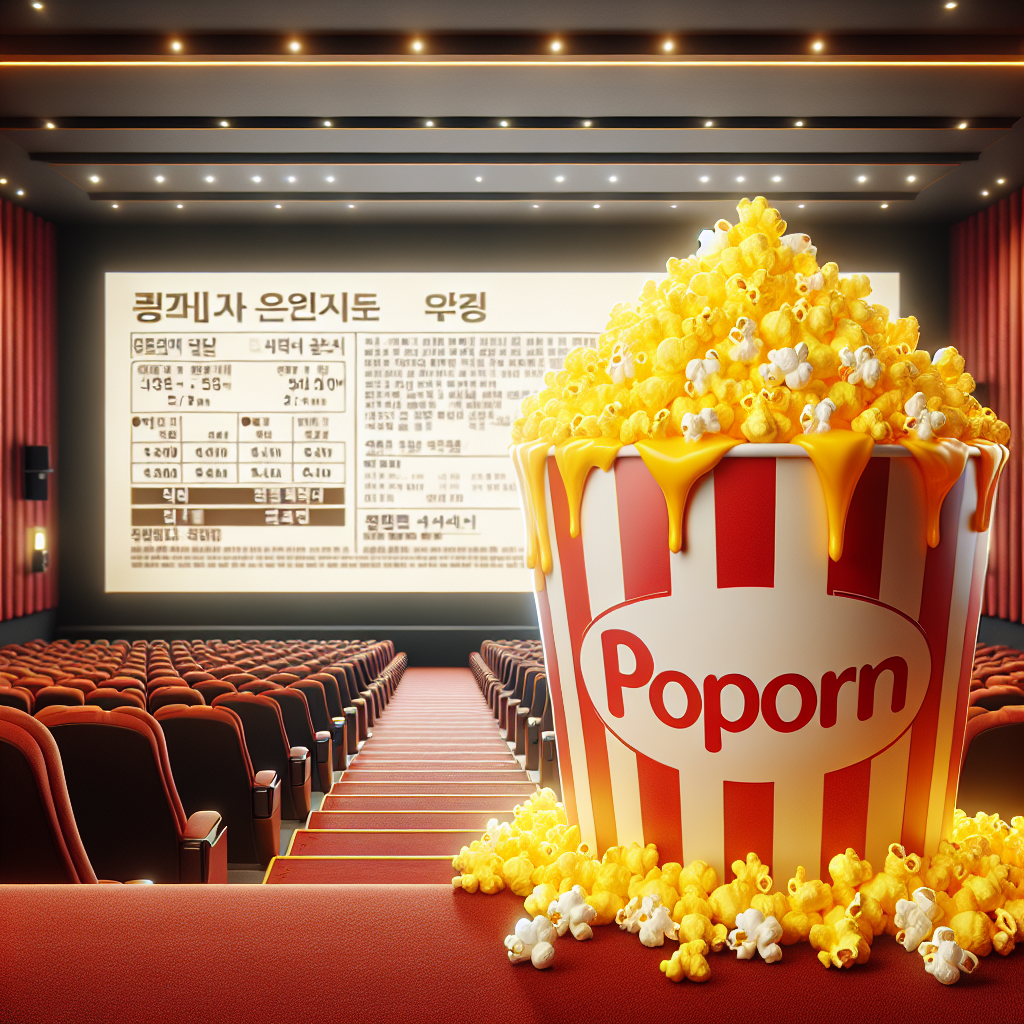 韓国で大人気！チーズポップコーンが映画体験を変える