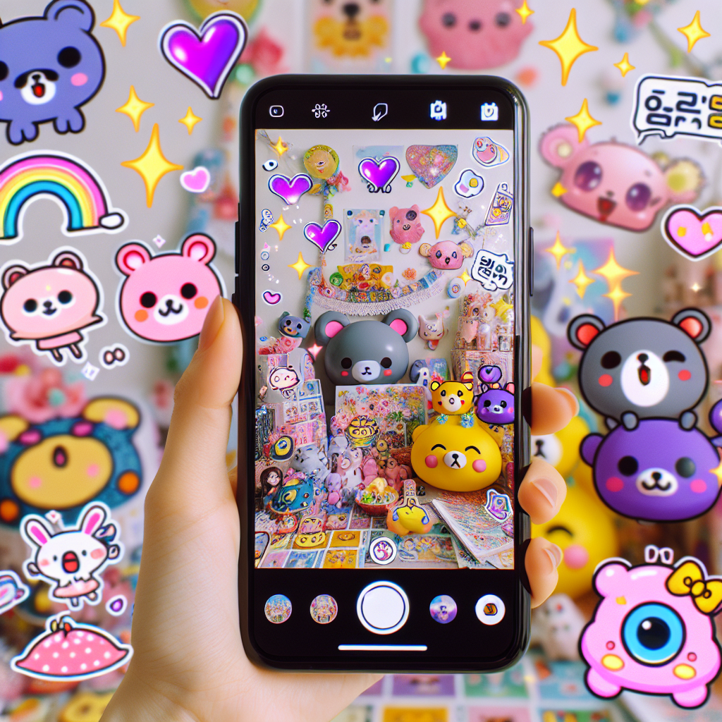 韓国発、スマホで撮った写真をその場でプリクラ化