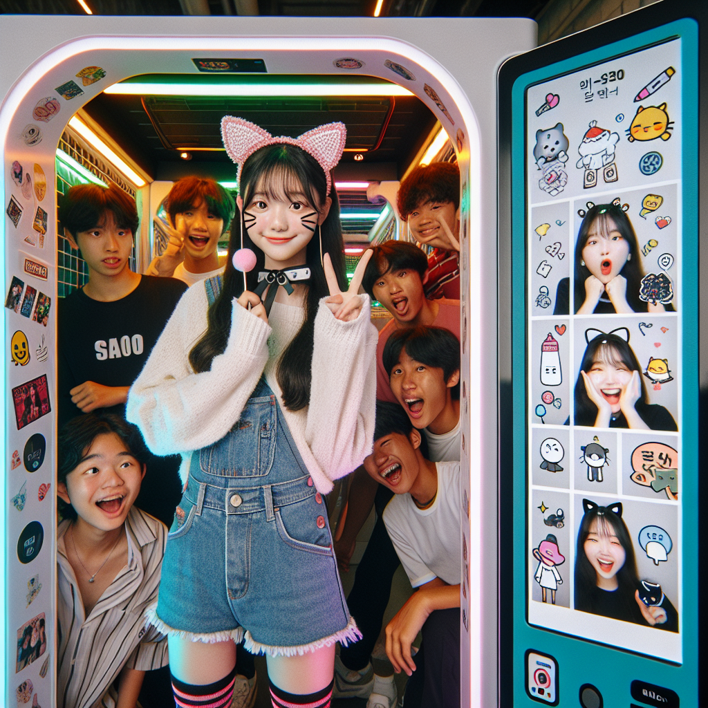 プリクラ感覚で楽しむ、韓国の証明写真ブース遊び